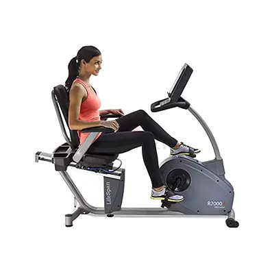 Commercial Recumbent Exercise Bike With Digital Console