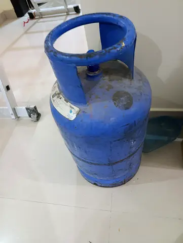 Used Blue LPG Gas Cylinder (Standard Size) - Good Working Condition
