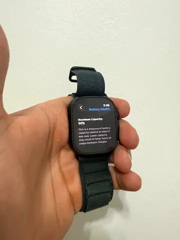 Used Apple Watch ultra 2 black titanium (with fabric strap) - great working condition