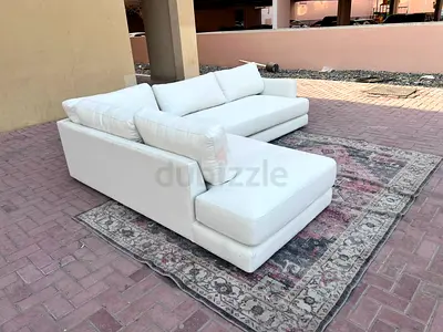 Selling high quality West Elm L Shape Sofa Beige