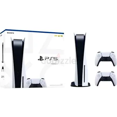 Sony PlayStation 5 Console with 2 DualSense Controllers - Brand New Standard Disk version