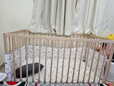 Ikea wooden crib