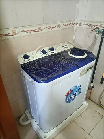 Used Twin Tub Semi-Automatic Washing Machine - Compact, Working