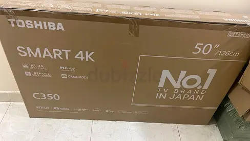 Toshiba 50" Smart 4K TV (C350) - Brand New in Box