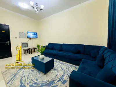 شقه فاخره ثاني ساكن غرفه وصاله مع بلكونه مفتوحه. عجمان الروضه .مفروش بالكامل للإيجار الشهري✨الإيجار يشمل الفواتير والإنترنت وموقف