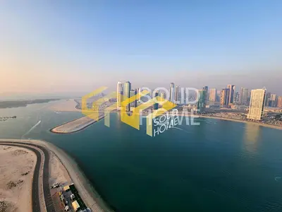 شقة كورنر 3 غرف وصالة بإطلالة بحرية خلابة