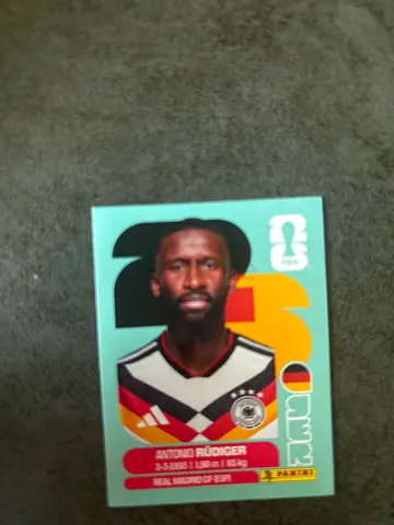 Panini Sticker/Card - Football Player Sticker (single) Antonio Rudiger