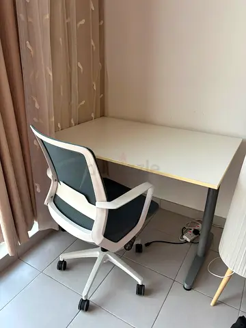 Desk table 80x120cm with chair