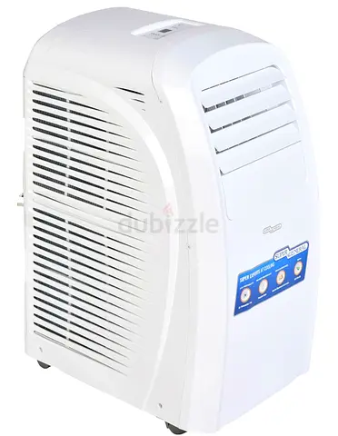 Portable air cooler / dehumidifier - compact white unit