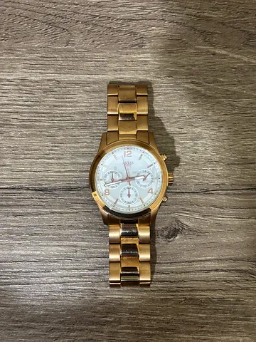 Guess Gold Tone Chronograph Watch for Women