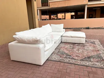 Marina home feather filled sofa Beige