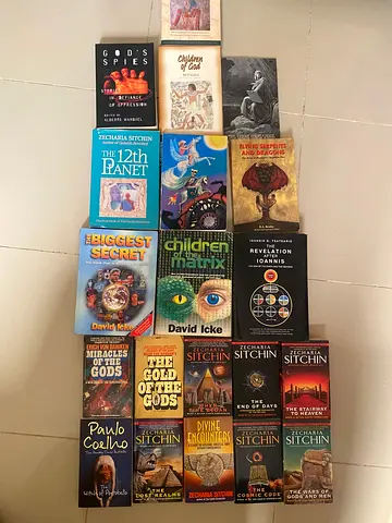 UNIQUE 21-BOOK COLLECTION — ANCIENT MYSTERIES, THEOLOGY, ESOTERICISM & CONSPIRACY LITERATURE