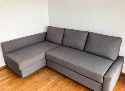 IKEA L shap Sofa store cum bed you can fix the storage lift or Right any side you want is available