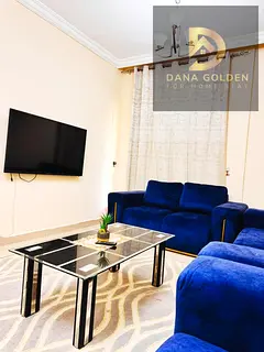 For monthly rent in Sharjah (Al Taawun): two rooms, two living areas, two balconies, and three bathr