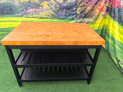 IKEA VADHOLMA Wooden Kitchen Island Counter