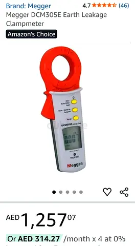 Megger DCM305E Earth Leakage Clampmeter — Good Working Condition