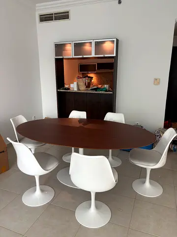 Dining table with 6 chairs