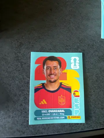 Panini Sticker - Mikel Oyarzabal (Spain) - Single Football Sticker