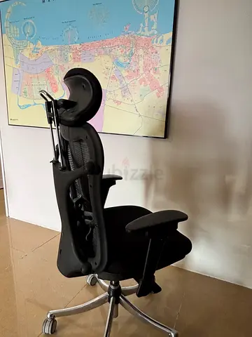 Ergonomic Black Office Chair with Headrest and Lumbar Support