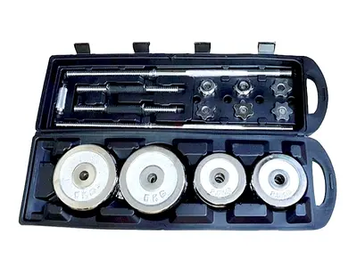 ALL In one Adjustable Barbell and Dumbbell Set 50 Kg - With Protective Carrying Case with wheel - (S