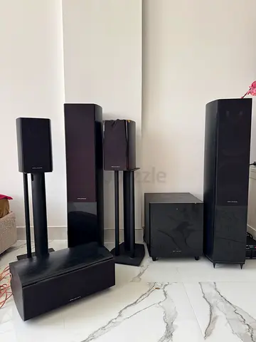 Wharfedale 5.1 Home Cinema Speaker System + Subwoofer & Stands