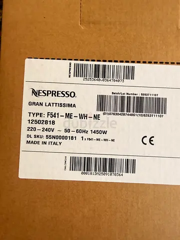 Brand New Nespresso Gran Lattissima Espresso Machine (boxed)