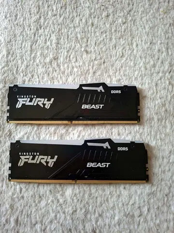 Pair of Kingston FURY Beast DDR5 RAM sticks (2 x 8GB) - Good condition