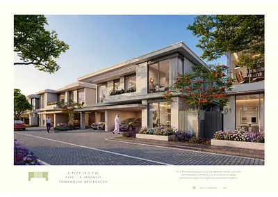 **Modern 4BR Townhouse for Sale | Azizi Florence, Sharjah**