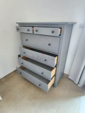 Grey 6 Drawer Chest of Drawers