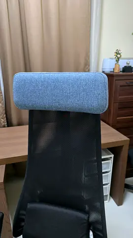 IKEA black mesh office chair with adjustable headrest - excellent condition