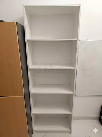 Ikea bookshelf White 5-Shelf Tall Bookcase