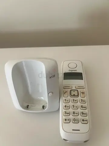 Cordless Landline Handset with Base - White