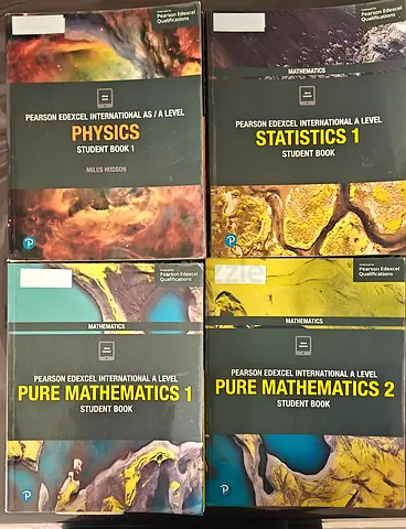 Pearson Edexcel International A Level set: Physics 1, Statistics 1, Pure Mathematics 1 & 2 (Student