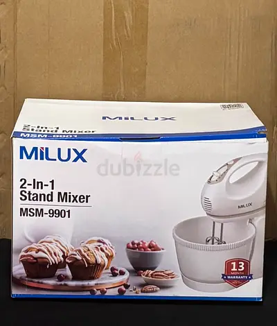 Milux 2-in-1 Stand Mixer MSM-9901 (with bowl) - bundle deal