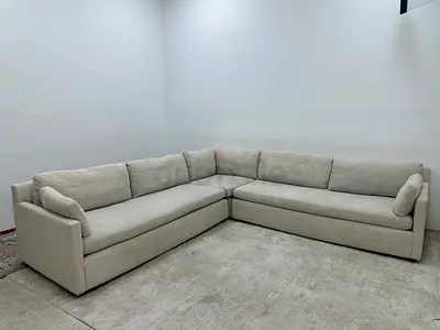 Looks great condition west elm corner sofa