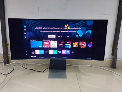 The Samsung Odyssey OLED G8 (S34BG850SM) is a premium 34-inch curved ultra-wide gaming monitor featu
