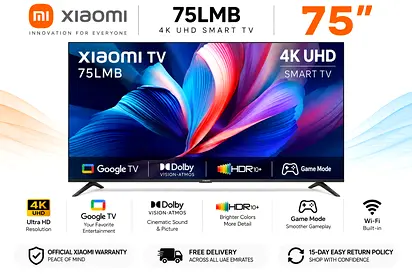 Xiaomi 75inch qled HD Smart TV (75LMB) - Google TV, Dolby Vision, HDR10+ | free delivery
