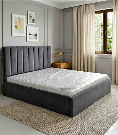 Elegant New Luxury King Size 180x200cm bed Upholstered Padded headboard and mattress