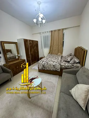 A golden opportunity: A luxurious, fully furnished studio available for monthly rent in Al Yasmeen