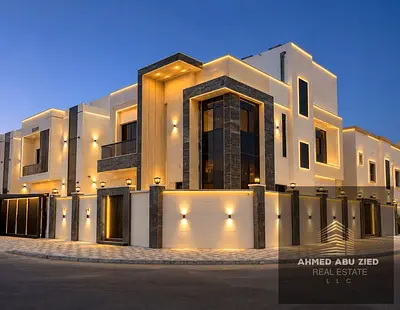 فيلا جديده (6 غرف ماستر+خزائن بالحائط  +رووف +تكييف مركزي ) للايجار