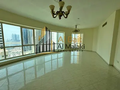 Spacious 2 Bedroom Annual Rental in Al Majaz 3 with Open View, 3 Bathrooms, Free Central AC and Fre