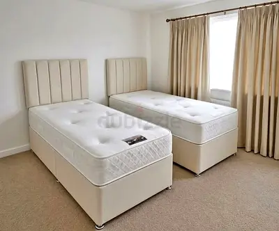 Luxury Fabric Bed Frame With Stylish Modern Design Headboard