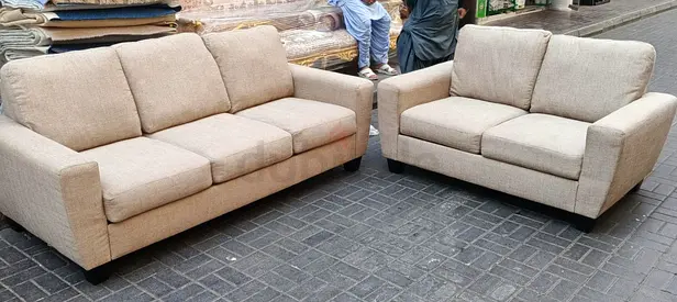 Beige 3-seater and 2-seater Sofa Set - Good Condition