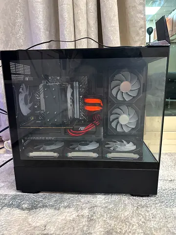 Mid-tower Gaming PC with air Cooling and RGB Fans