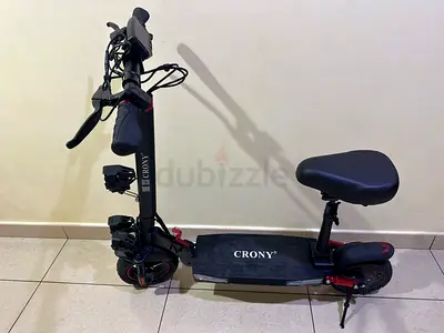CRONY T4 Big LCD Display Electric Scooter with Seat, 2000W Motor, 40-65KM/H Speed, Smart App Control