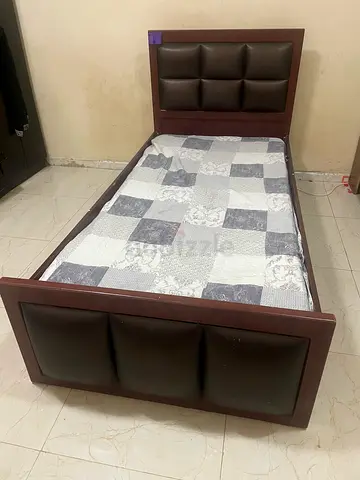 Single Bed Frame with Leatherette For sale