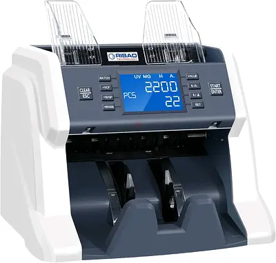 RIBAO TECHNOLOGY Ribao BC-35 High Speed Portable Currency Counter Money Counting Machine Cash Counte