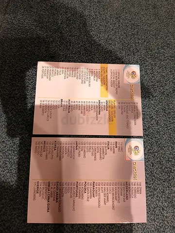 PANINI OFFICIAL WORLD CUP 2006 CARDS 204 - 205