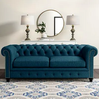 Brand new Teal Chesterfield 3-Seater Sofa
