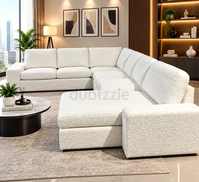 Luxury U-Shape Corner Sofa
Luxury U-shape corner sofa designed for modern apartments and villas. Fe